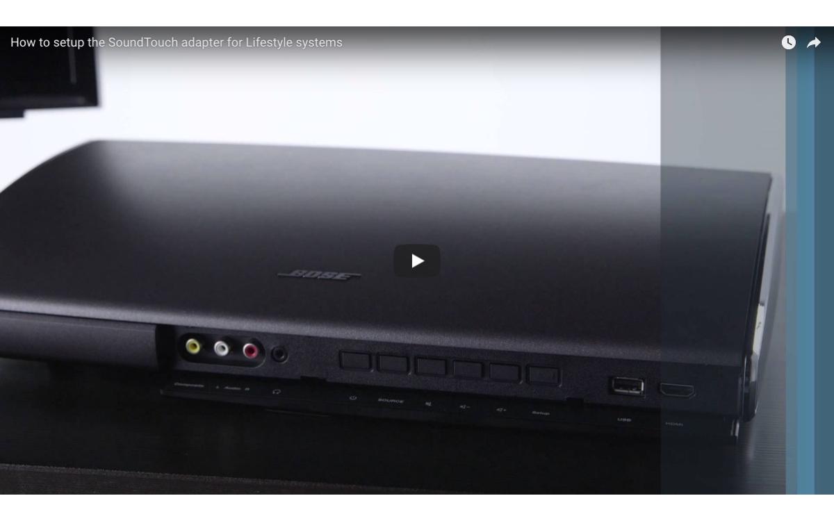 How to setup the SoundTouch adapter for Lifestyle systems
